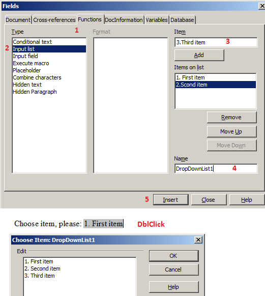 Can I add a drop down box field in my document? - English - Ask 