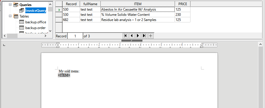 How to differentiate between columns from different rows in a