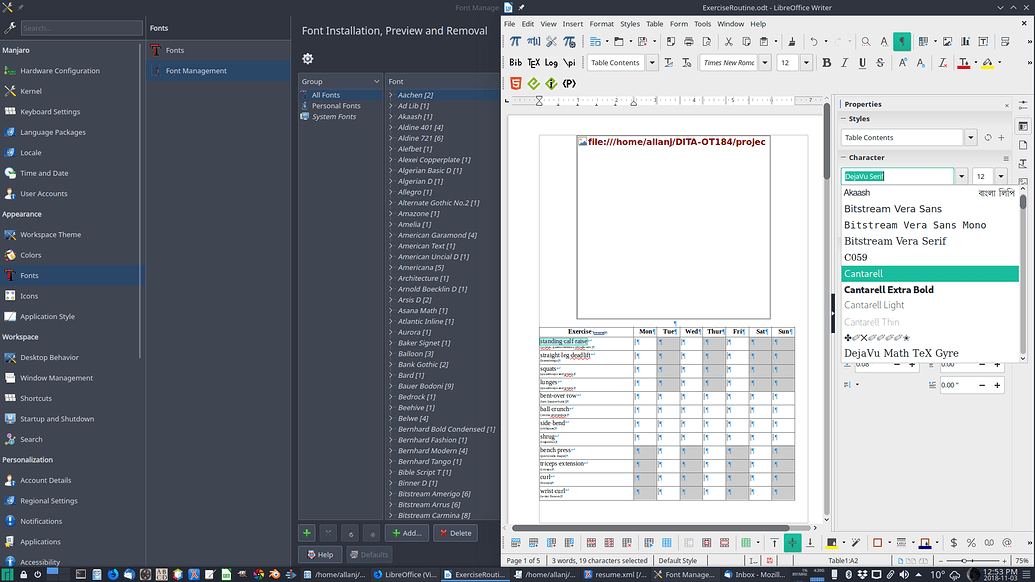 inkscape portable 9.2 font manager problem