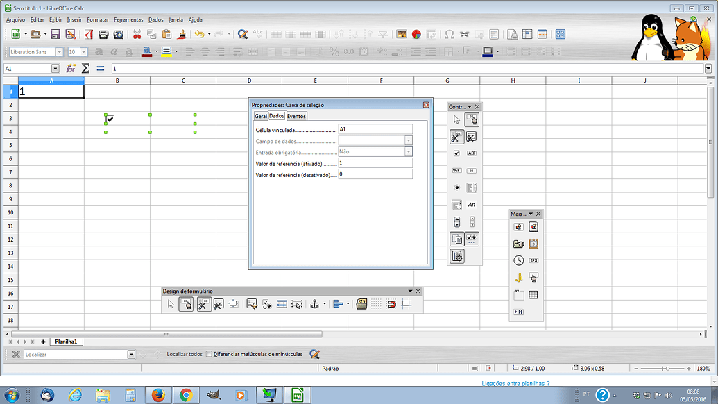 CheckBox ListBox na planilha Português do Brasil Ask LibreOffice