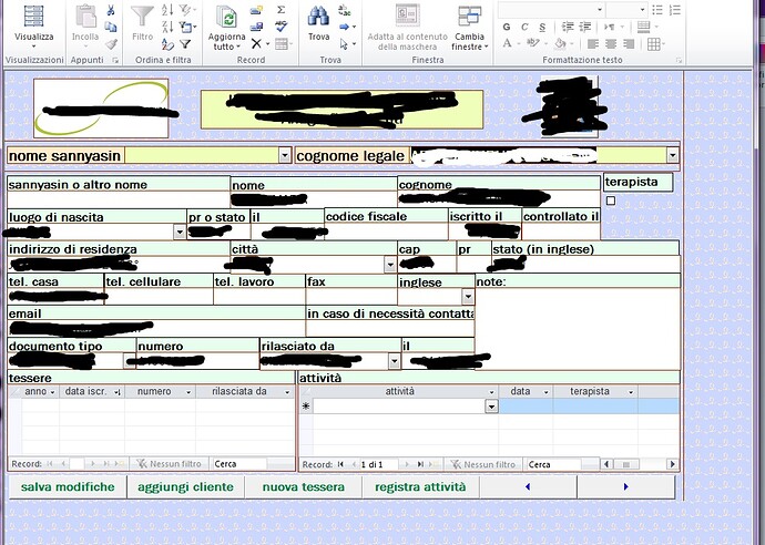 after pressing ENTER the datas appears in the table