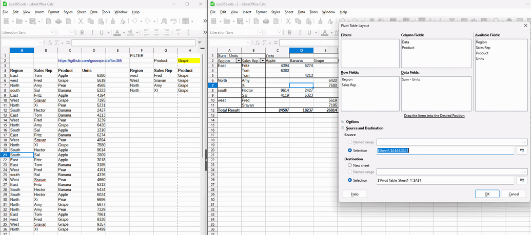 How do I make a pivot table see all new rows created on the original ...