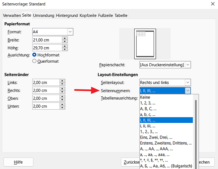 Libre Office Seitenzahlen Ab Seite 2 Römische Seitenzahlen in LibreOffice Calc? - Deutsch - Ask LibreOffice