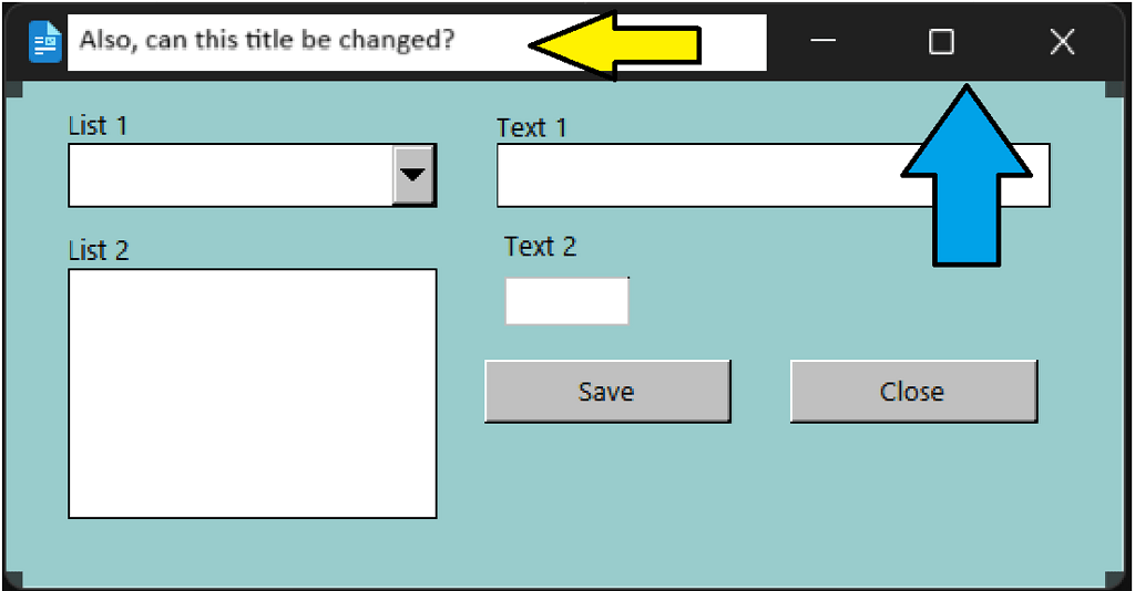 Can the windows title bar be changed? - English - Ask LibreOffice