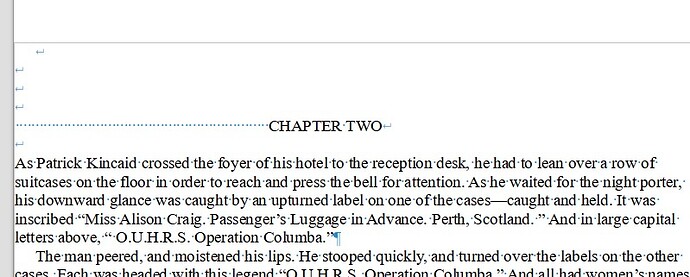 formatting marks