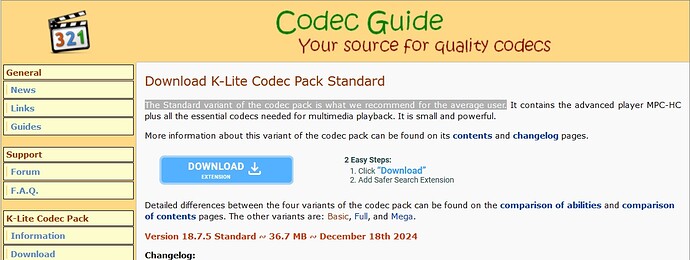 Codec Guide