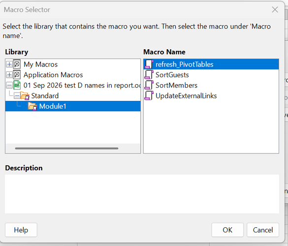 Available macros
