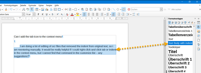 85684 HB Style TextBody with Indent