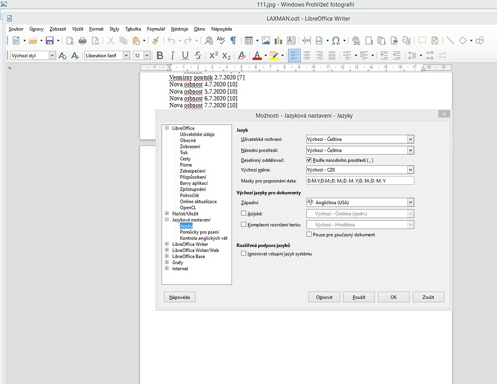 How do I enable scrollbar to the left ? English Ask LibreOffice
