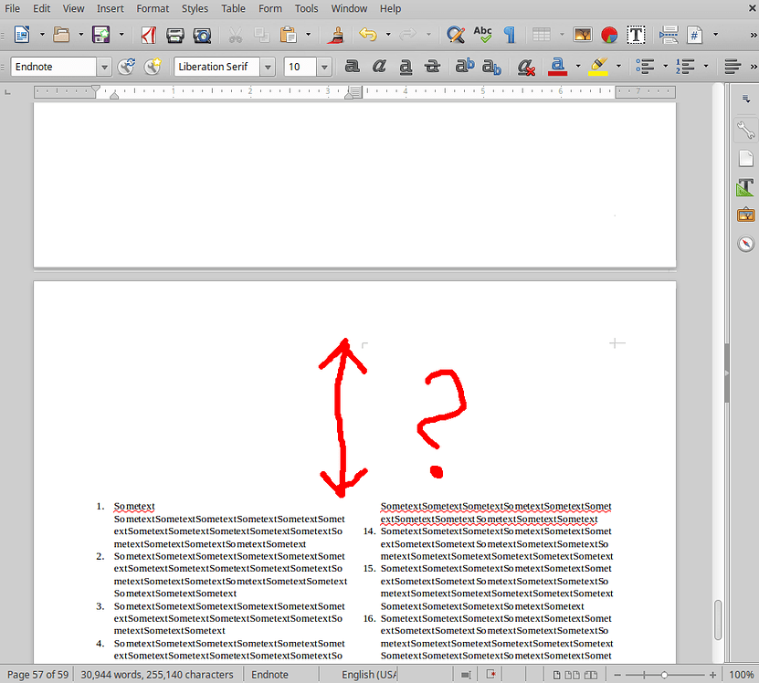 fix microsoft word endnote numbering