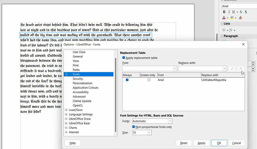 View an existing .pdf with its default fonts - English - Ask LibreOffice