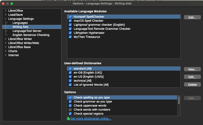 Test Languagetool not working settings
