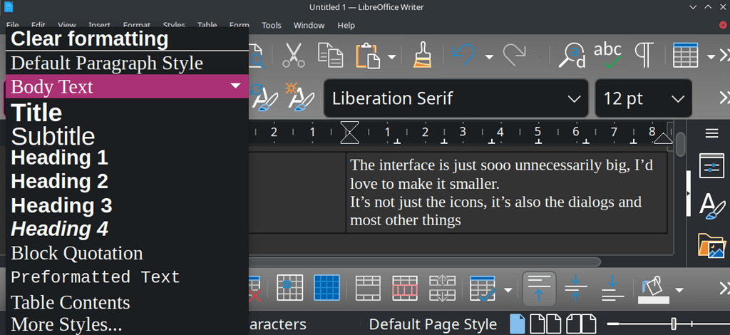 The whole interface got incredibly HUGE - English - Ask LibreOffice