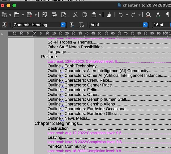 Chapter Numbering