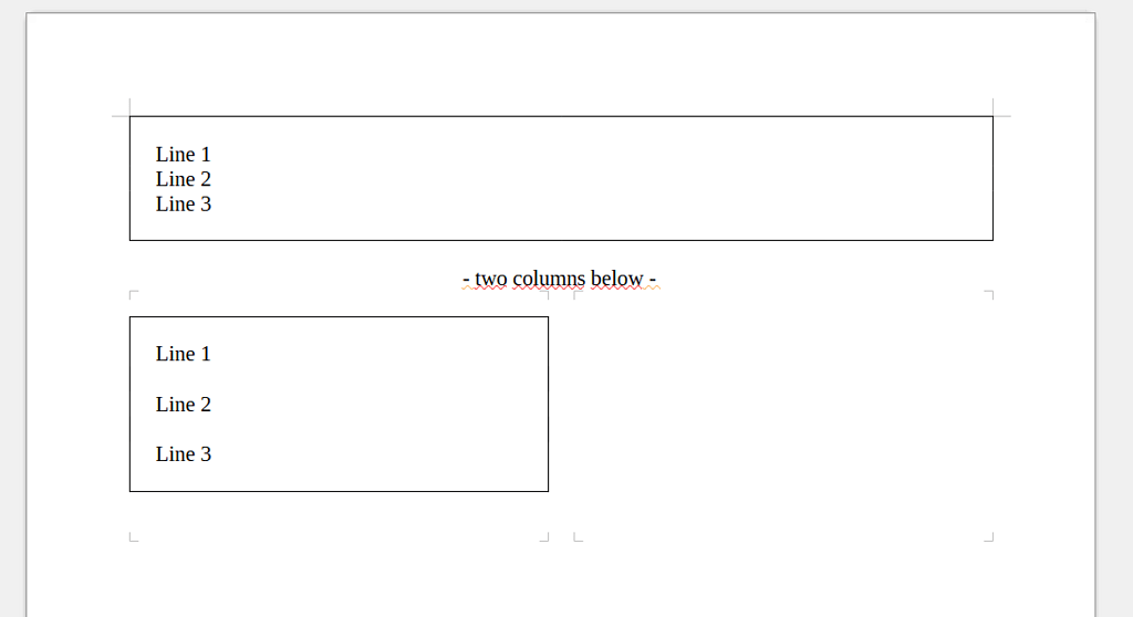 Ecrire Sur Deux Colonnes Libreoffice Sauf Page De Garde Espacement des lignes dans les paragraphes avec bordure lorsqu’il y a