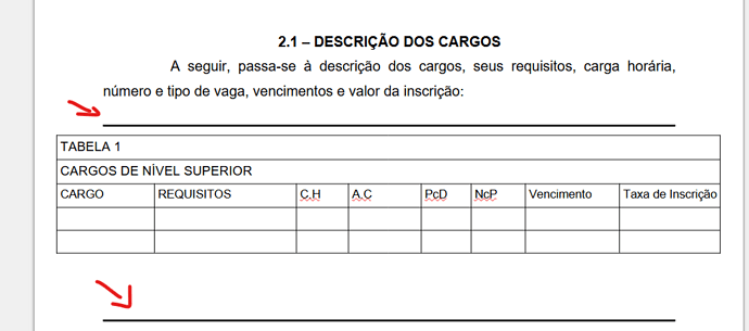 linha horizontal