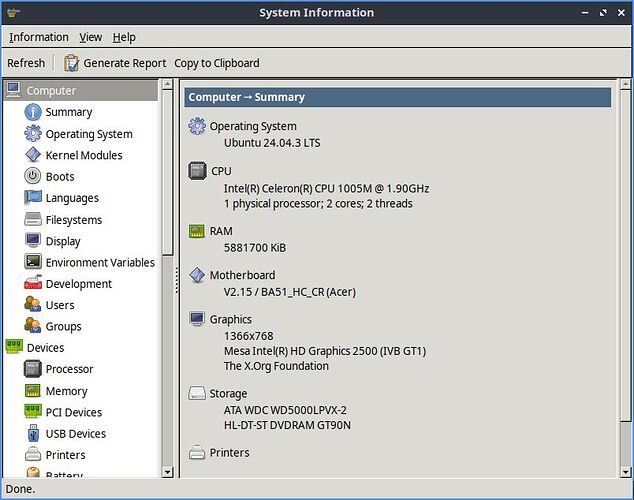 screen caratteristiche
