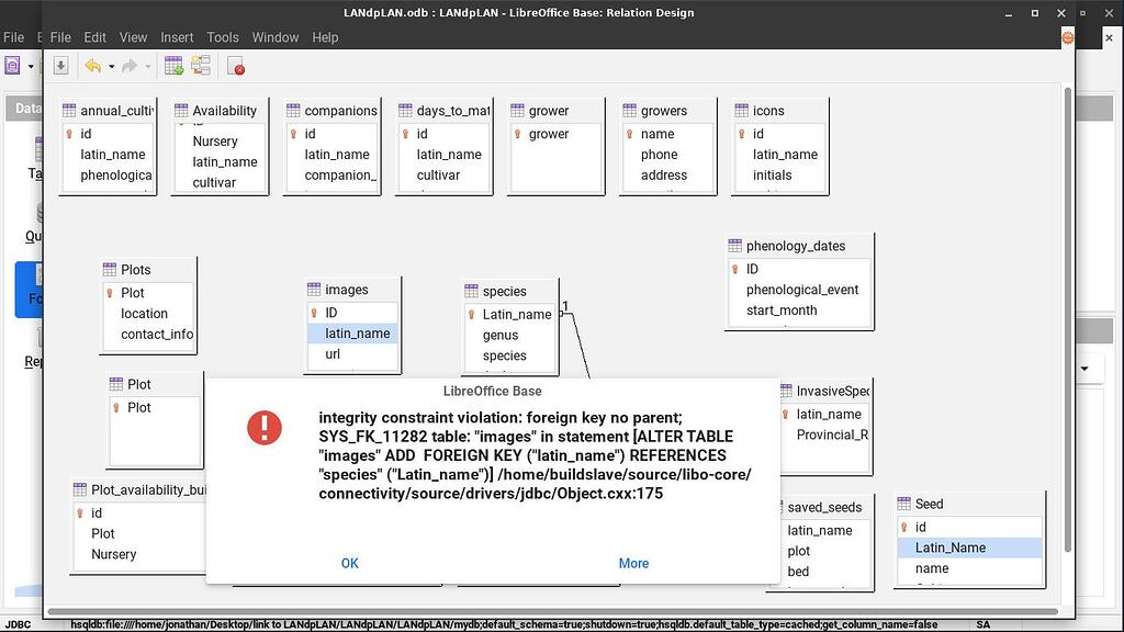 Relation design errors English Ask LibreOffice