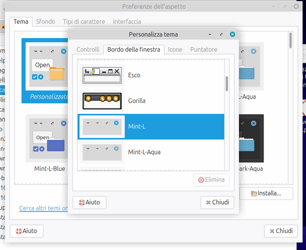 Preferenze dell'aspetto