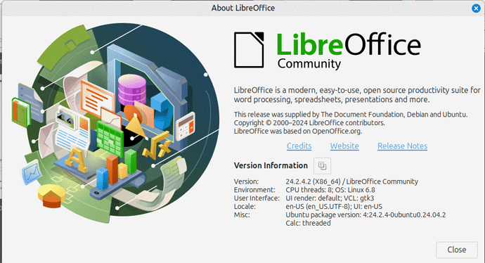 LibreOffice-Writer-in LinuxMint-Information