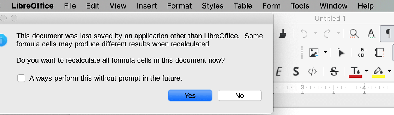 libreoffice for mac install only writer