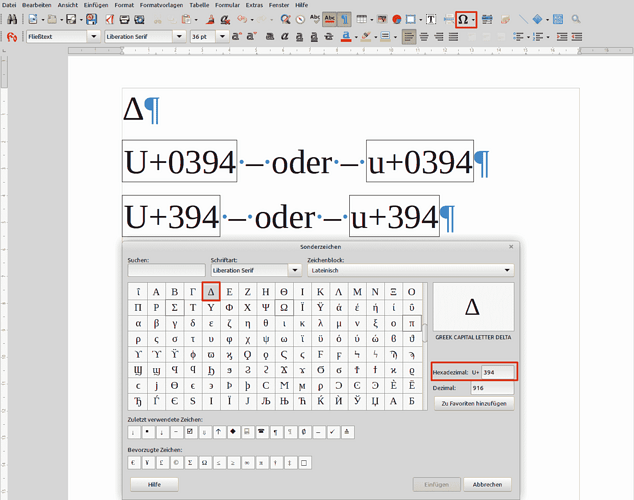 UnicodeHexadezimal