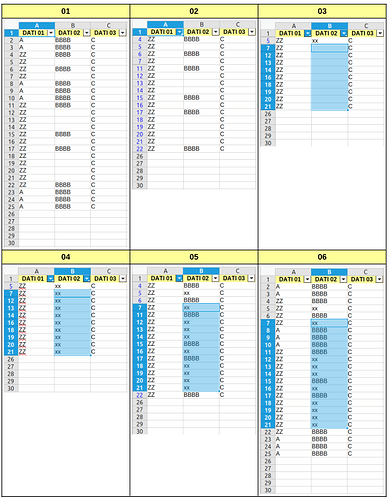 Test - Incolla solo su celle filtrate nella colonna