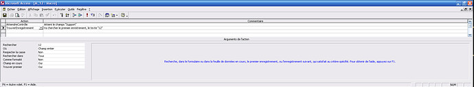 macro de recherche