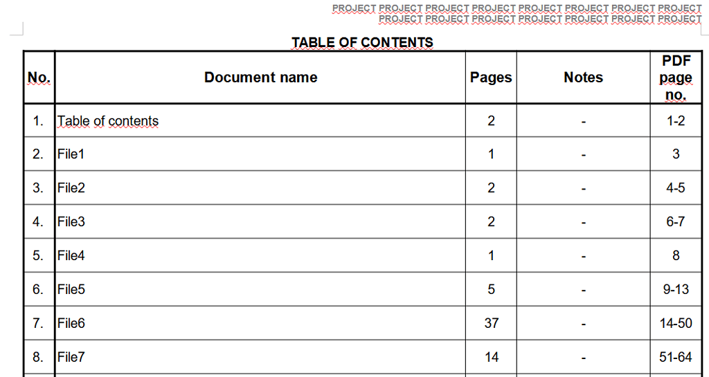 Page numbers in table cell as formula with hyphen - English - Ask ...