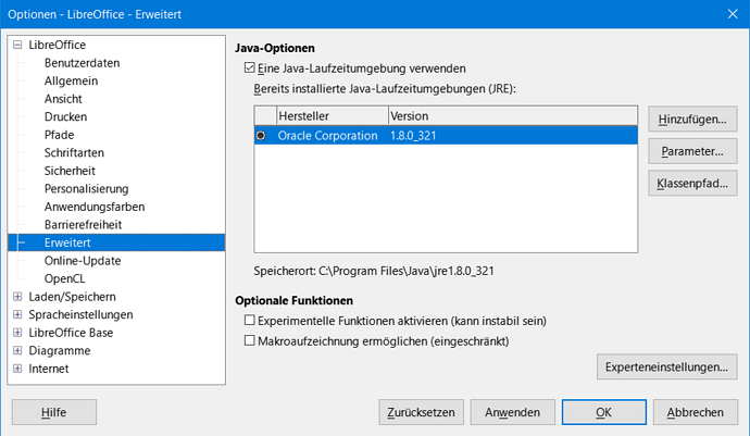 Windows Java