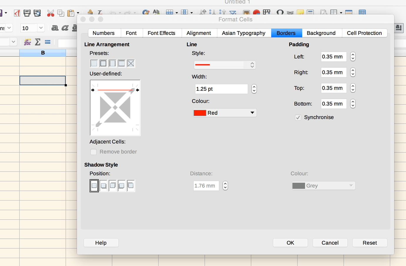 How do I set the color of a border? - English - Ask LibreOffice