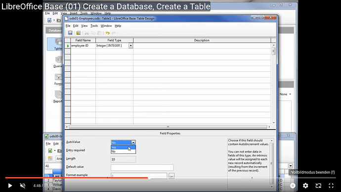 Michaels Tech Tutorials - Base Tabelle mit AutoWert