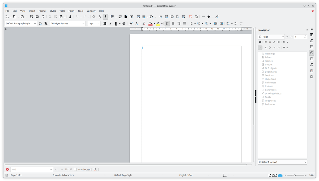 English Header. Display How to display header list on the left? - English - Ask LibreOffice