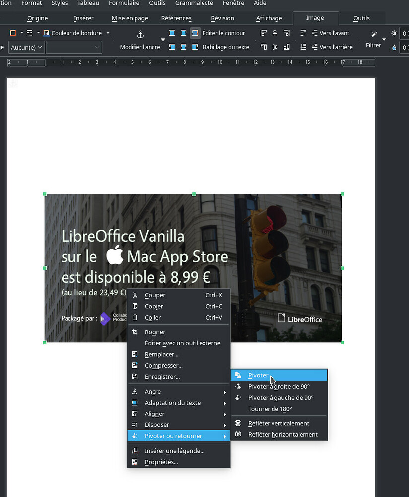 Faire Pivoter Une Image Open Office