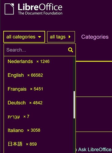 JPG▼➜手順１の２LibreOfficeのコミュニティのホーム画面