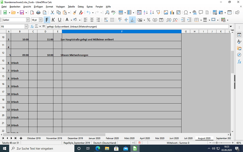 alles grau, bis auf eine Tabelle - Deutsch - Ask LibreOffice