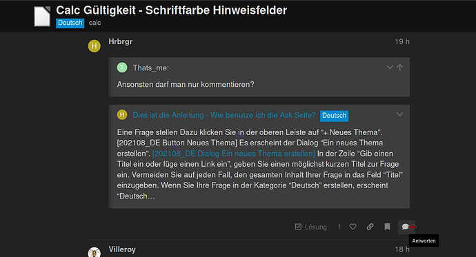 LO-Antworten-Button-Kein-Kommentarbutton