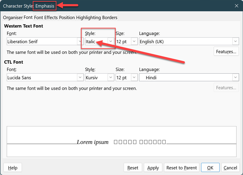 how-to-change-text-size-color-of-italic-font-english-ask-libreoffice