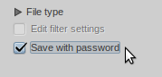 password option