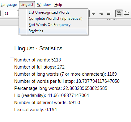 linguist-statistics