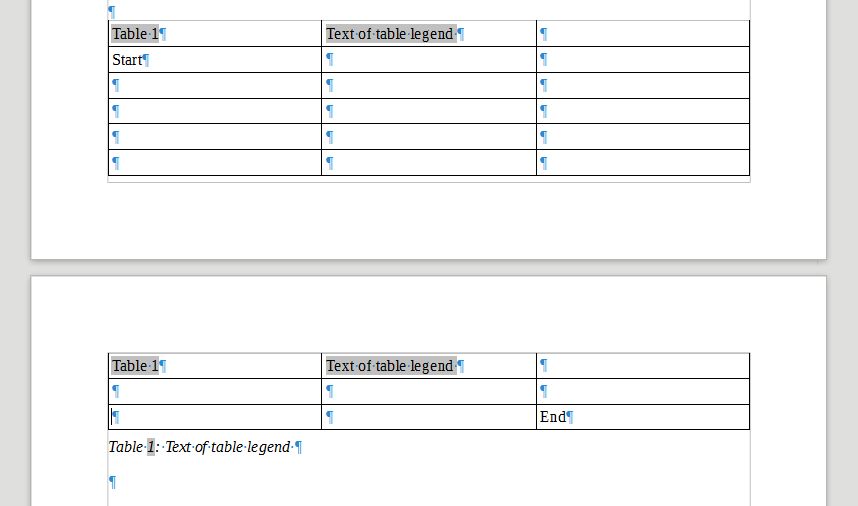  Table Continuation Caption English Ask LibreOffice