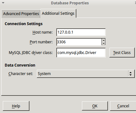 libreoffice mysql connector