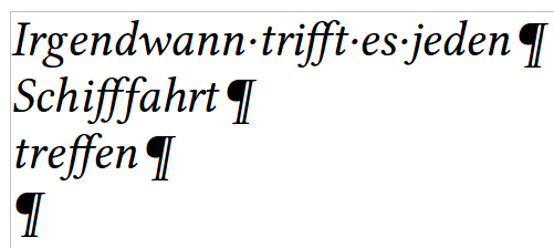 Graphite ff ligature