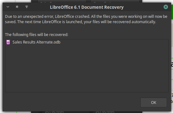 LibreOffice: CorruptedConfigurationException Exception Reference