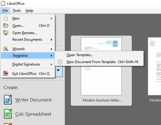 How do you import templates? - English - Ask LibreOffice