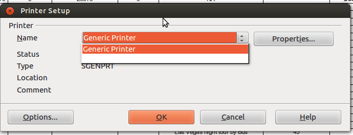 Printer Setup