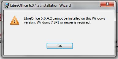 libreoffice not opening windows 7