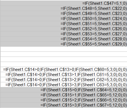 When C47-67 are 5