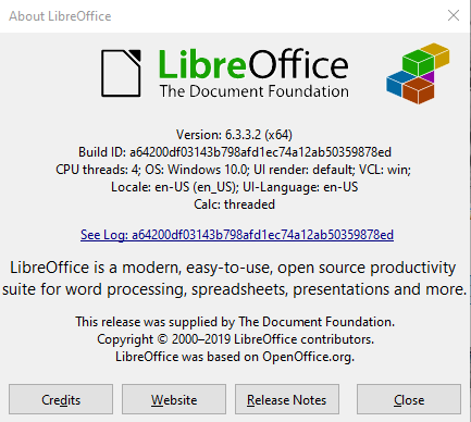 application office libreoffice writer