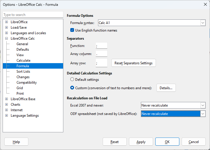 Libre Calc My library loads automatically in Windows whereas it does ...